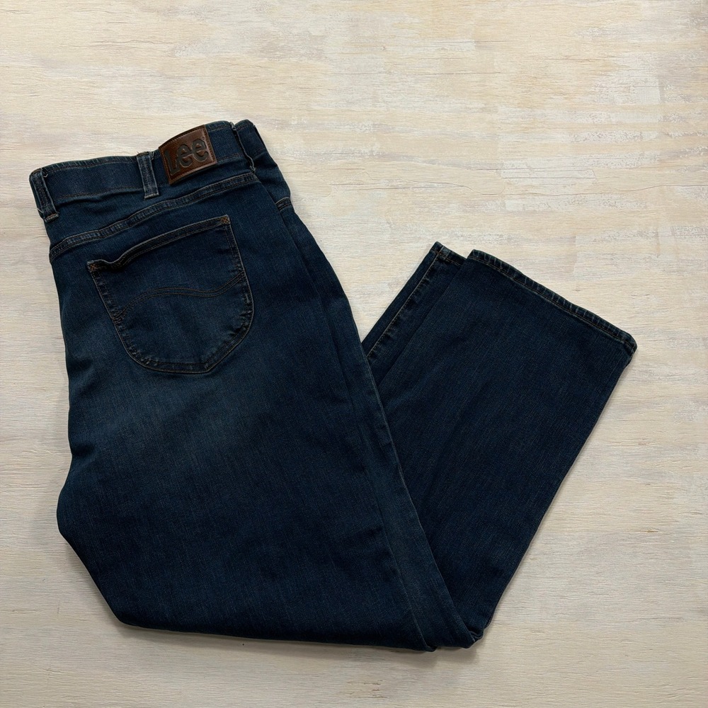 Lee Jeans Extreme Motion Relaxed Straight Blue Denim Women 46x29